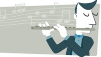 flute player